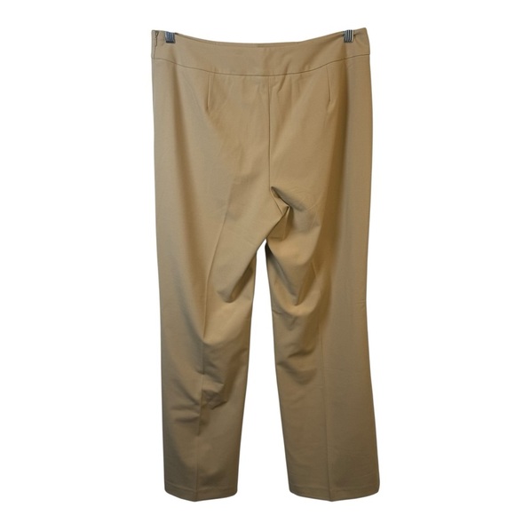 Talbots Classic Side Zip Khaki Straight Leg Pants Size 12 NWT - Picture 2 of 8